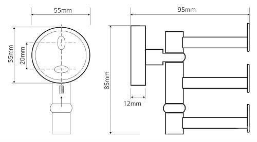 Крючок Bemeta OMEGA 104106072 Крючок Bemeta OMEGA 104106072