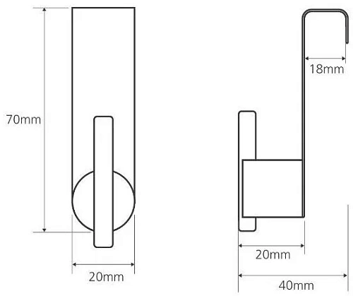 Крючок Bemeta OMEGA 104106152 Крючок Bemeta OMEGA 104106152
