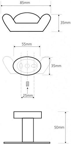 Крючок Bemeta OVAL 118406031 Крючок Bemeta OVAL 118406031