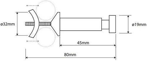Крючок Bemeta RAWELL 104506122 Крючок Bemeta RAWELL 104506122
