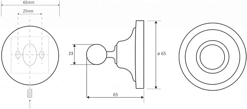 Крючок Bemeta RETRO 144106137 Крючок Bemeta RETRO 144106137