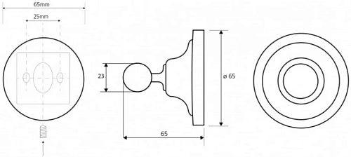 Крючок Bemeta RETRO 144306132 Крючок Bemeta RETRO 144306132
