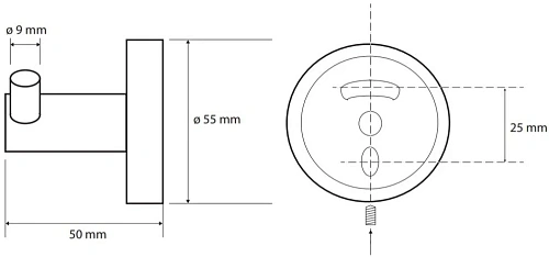 Крючок Bemeta WHITE 104106034 Крючок Bemeta WHITE 104106034