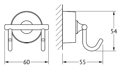 Крючок FBS Nostalgy NOS 002 двойной VSTV Крючок FBS Nostalgy NOS 002 двойной VSTV