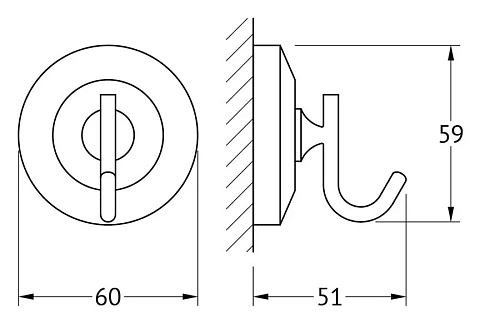 Крючок FBS Standard STA 001 Крючок FBS Standard STA 001
