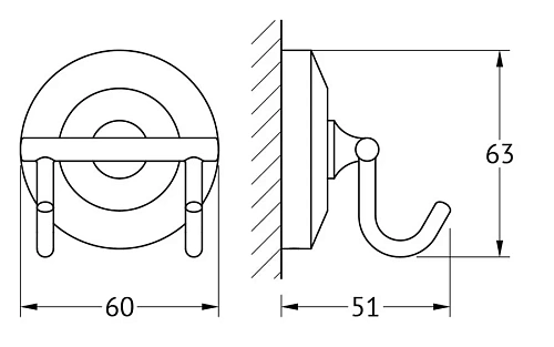 Крючок FBS Standard STA 002 двойной Крючок FBS Standard STA 002 двойной