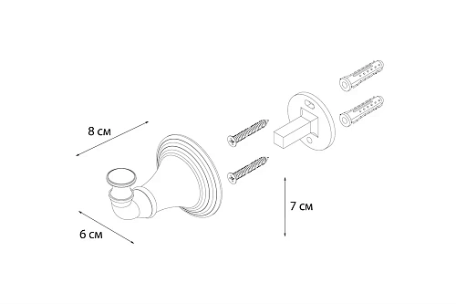 Крючок Fixsen Luksor FX-71605B Крючок Fixsen Luksor FX-71605B