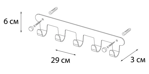 Крючок Fixsen, FX-805W-5, белый Крючок Fixsen, FX-805W-5, белый