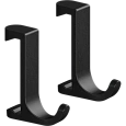 Крючок Hansgrohe WallStoris узкий, для крепления на штангу 27929670, матовый черный Крючок Hansgrohe WallStoris узкий, для крепления на штангу 27929670, матовый черный
