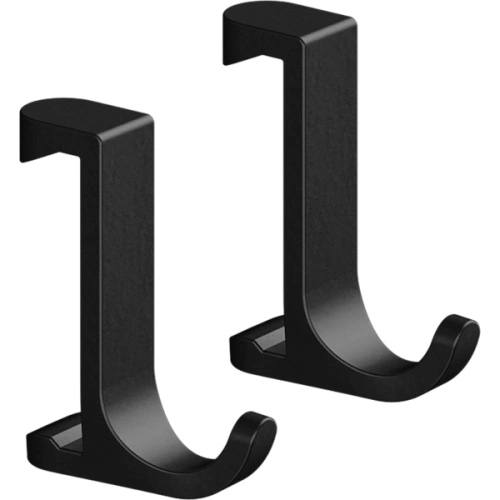 Крючок Hansgrohe WallStoris узкий, для крепления на штангу 27929670, матовый черный Крючок Hansgrohe WallStoris узкий, для крепления на штангу 27929670, матовый черный