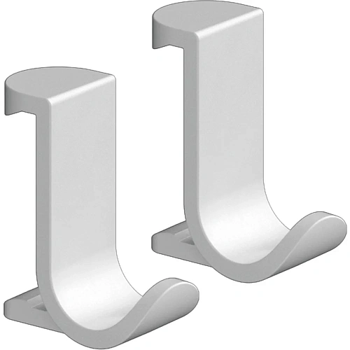 Крючок Hansgrohe WallStoris широкий, для крепления на штангу 27914700, матовый белый Крючок Hansgrohe WallStoris широкий, для крепления на штангу 27914700, матовый белый