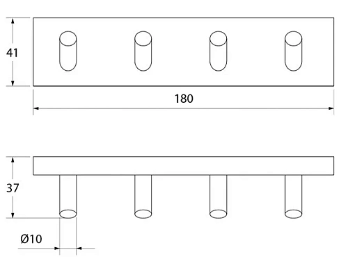 Крючок Iddis Edifice четверной EDISB40i41 Крючок Iddis Edifice четверной EDISB40i41