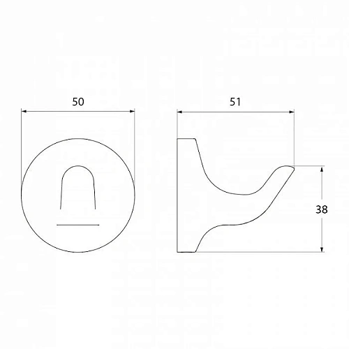 Крючок IDDIS Mirro (MIRMB10I41) Крючок IDDIS Mirro (MIRMB10I41)