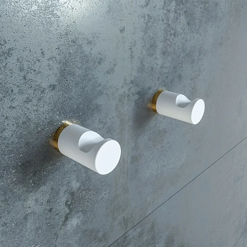 Крючок IDDIS Petite (PET2SY1i41) белый матовый с желтым золотом Крючок IDDIS Petite (PET2SY1i41) белый матовый с желтым золотом