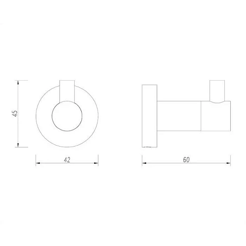 Крючок OMNIRES MODERN PROJECT MP60110GLB (брашированное золото) Крючок OMNIRES MODERN PROJECT MP60110GLB (брашированное золото)