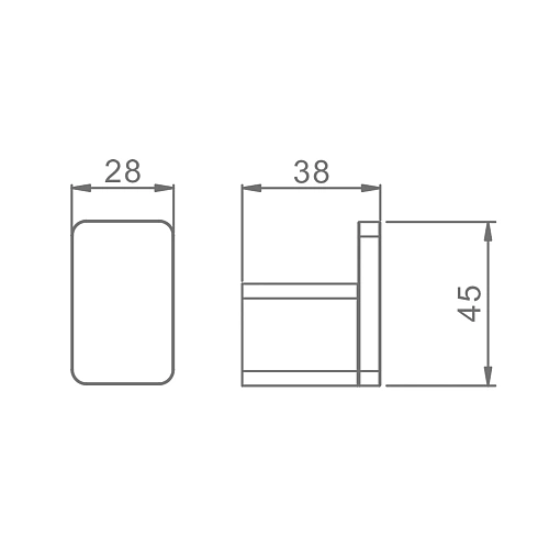 Крючок Raglo R301.05.09 графит Крючок Raglo R301.05.09 графит