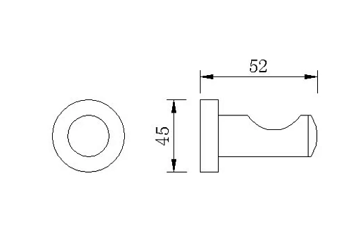 Крючок Rush Victoria VI71210 одинарный Крючок Rush Victoria VI71210 одинарный