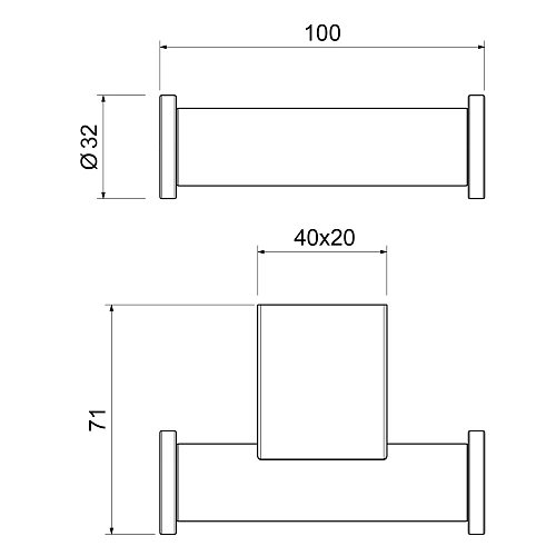 Крючок Timo Luiro 18512/03 черный Крючок Timo Luiro 18512/03 черный