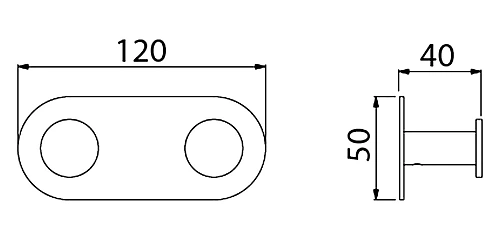 Крючок Timo Saona 13014/00 хром Крючок Timo Saona 13014/00 хром