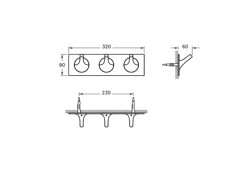Крючок Vitra Istanbul A48012, латунь Крючок Vitra Istanbul A48012, латунь