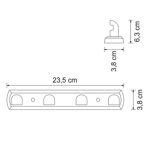 Крючок WasserKRAFT Kammel K-8374WHITE белый Крючок WasserKRAFT Kammel K-8374WHITE белый