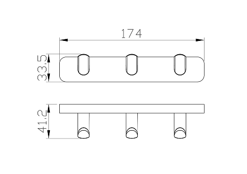 Крючок Wonzon & Woghand темный графит (WW-9335) Крючок Wonzon & Woghand темный графит (WW-9335)