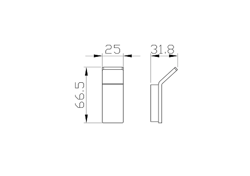 Крючок Wonzon & Woghand хром (WW-8315A) Крючок Wonzon & Woghand хром (WW-8315A)