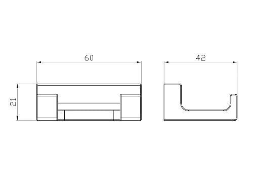 Крючок Wonzon & Woghand черный (WW-9125-BL) Крючок Wonzon & Woghand черный (WW-9125-BL)