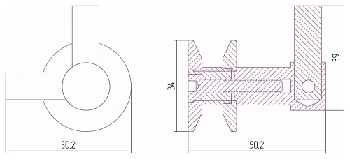 Крючок Сунержа ВИКТОРИЯ 071-2010-0002 Сатин Крючок Сунержа ВИКТОРИЯ 071-2010-0002 Сатин