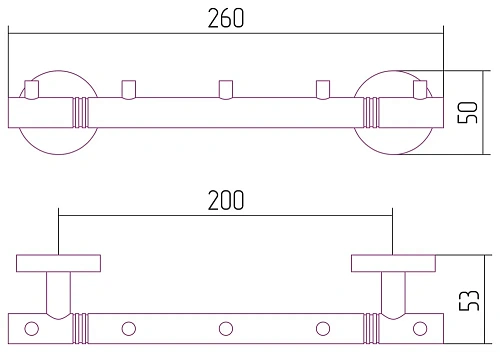 Крючок Сунержа Каньон - 5 крючков / L 260 00-3000-1005 Без покрытия Крючок Сунержа Каньон - 5 крючков / L 260 00-3000-1005 Без покрытия