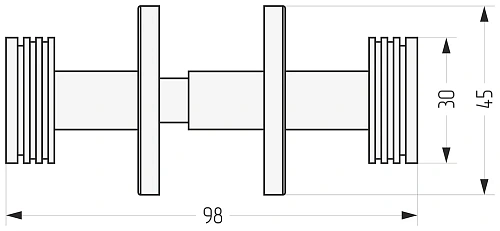 Крючок Сунержа Каньон двойная для ДР Хорда 31-2010-0004 Матовый черный Крючок Сунержа Каньон двойная для ДР Хорда 31-2010-0004 Матовый черный