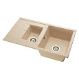 Кухонная мойка Aquaton Делия 87 1A716232DE290 из литого мрамора, шампань Кухонная мойка Aquaton Делия 87 1A716232DE290 из литого мрамора, шампань
