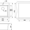 Кухонная мойка Granula 4201, ПИРИТ, кварц 415х490 Кухонная мойка Granula 4201, ПИРИТ, кварц 415х490