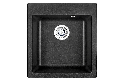 Кухонная мойка Granula 4201, ЧЁРНЫЙ, кварц 415х490 Кухонная мойка Granula 4201, ЧЁРНЫЙ, кварц 415х490