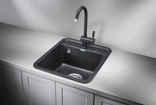 Кухонная мойка Granula 4202, ЧЁРНЫЙ, СтандАРТ кварц 420х500 Кухонная мойка Granula 4202, ЧЁРНЫЙ, СтандАРТ кварц 420х500