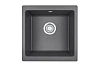 Кухонная мойка Granula 4451, ГРАФИТ (ЧЁРНО-СЕРЫЙ), кварц 450х460