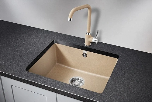 Кухонная мойка Granula 5551, ПЕСОК, кварц 550х460 Кухонная мойка Granula 5551, ПЕСОК, кварц 550х460