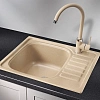 Кухонная мойка Granula 5801, ПЕСОК, кварц 575х495 Кухонная мойка Granula 5801, ПЕСОК, кварц 575х495