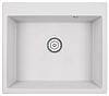 Кухонная мойка Granula 6001, АРКТИК (БЕЛЫЙ), кварц 600х520
