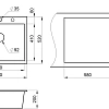 Кухонная мойка Granula 6001, ШВАРЦ (чёрный металлик), кварц 600х520 Кухонная мойка Granula 6001, ШВАРЦ (чёрный металлик), кварц 600х520