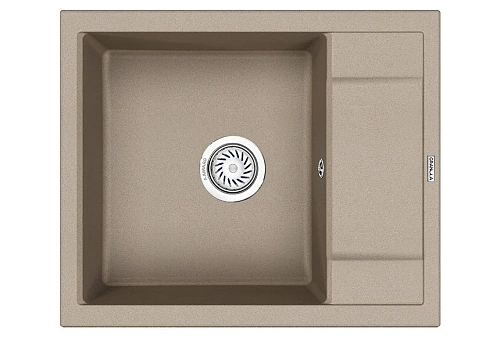 Кухонная мойка Granula 6002, ПЕСОК, кварц 600х500 Кухонная мойка Granula 6002, ПЕСОК, кварц 600х500
