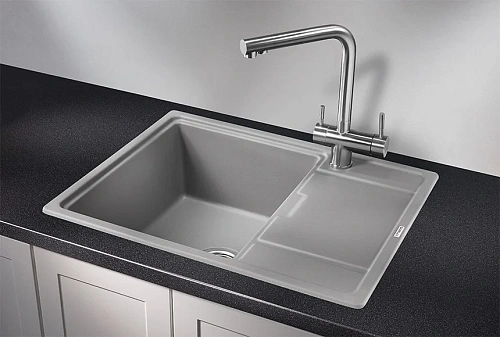 Кухонная мойка Granula 6503, АЛЮМИНИУМ, кварц 650х500 Кухонная мойка Granula 6503, АЛЮМИНИУМ, кварц 650х500