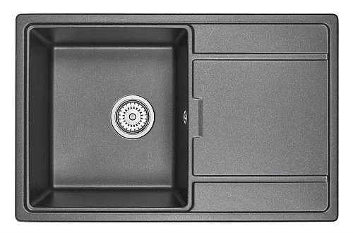 Кухонная мойка Granula 7804, ЧЁРНЫЙ, кварц 780х500 Кухонная мойка Granula 7804, ЧЁРНЫЙ, кварц 780х500