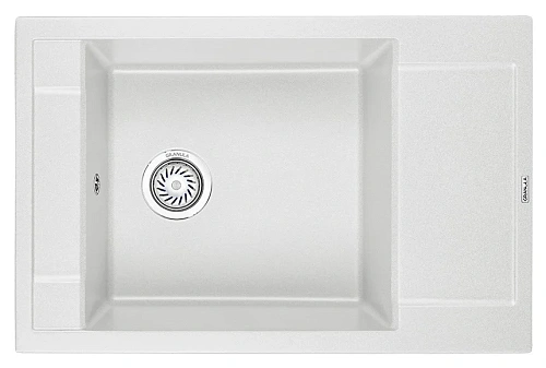 Кухонная мойка Granula 7806, АРКТИК (БЕЛЫЙ), кварц 780х500 Кухонная мойка Granula 7806, АРКТИК (БЕЛЫЙ), кварц 780х500