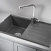 Кухонная мойка Granula 8002, ГРАФИТ (ЧЁРНО-СЕРЫЙ), кварц 790х500 Кухонная мойка Granula 8002, ГРАФИТ (ЧЁРНО-СЕРЫЙ), кварц 790х500