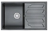 Кухонная мойка Granula 8002, ШВАРЦ (чёрный металлик), кварц 790х500 Кухонная мойка Granula 8002, ШВАРЦ (чёрный металлик), кварц 790х500