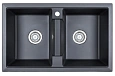 Кухонная мойка Granula 8101, ШВАРЦ (чёрный металлик), кварц 810х500 Кухонная мойка Granula 8101, ШВАРЦ (чёрный металлик), кварц 810х500