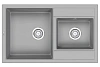 Кухонная мойка Granula 8201, АЛЮМИНИУМ, кварц 820x500