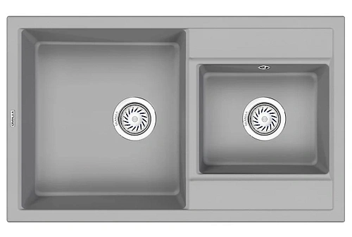 Кухонная мойка Granula 8201, АЛЮМИНИУМ, кварц 820x500 Кухонная мойка Granula 8201, АЛЮМИНИУМ, кварц 820x500