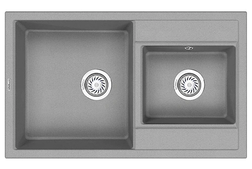 Кухонная мойка Granula 8201, БАЗАЛЬТ, кварц 820x500 Кухонная мойка Granula 8201, БАЗАЛЬТ, кварц 820x500